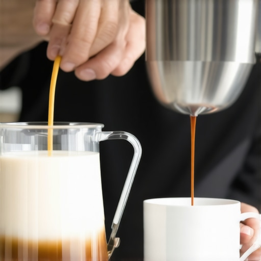 Barista Tool Maintenance A barista carefully cleaning and inspecting coffee tools for preservation and performance